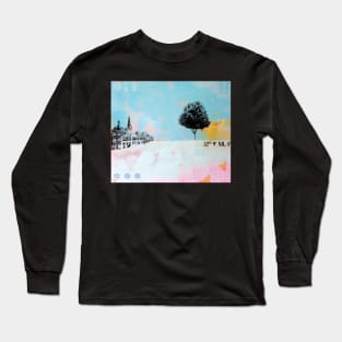 Picture of an original painting, Leiden, the Netherlands Long Sleeve T-Shirt